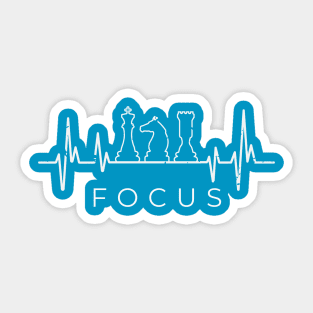Chess Focus Heartbeat Sticker